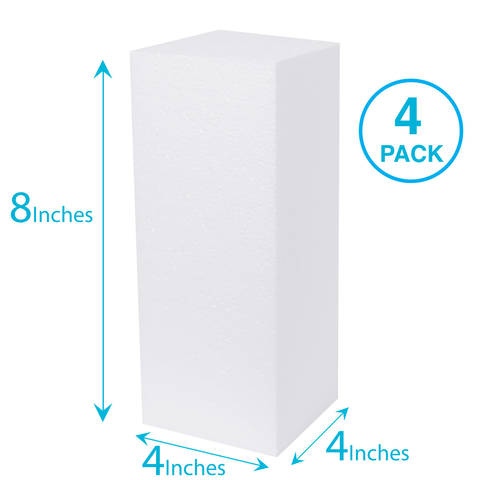 Tall Foam Blocks – 4x4x8 in. (4 Pack)