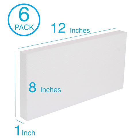 Foam Sheets – 8x12x1 in.