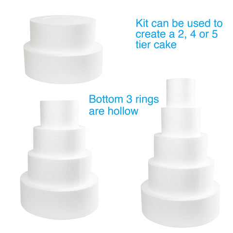 Space Saver Cake Dummy Set (Round & Square options)